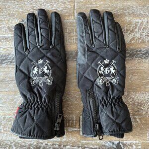 B Vertigo Waterproof Winter Riding Gloves Equestrian Gloves Black Size 8 EUC
